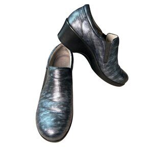 Alegria Metallic Slip-On Shoes Women's Sz 41 Comfort Nursing Work Arch Support